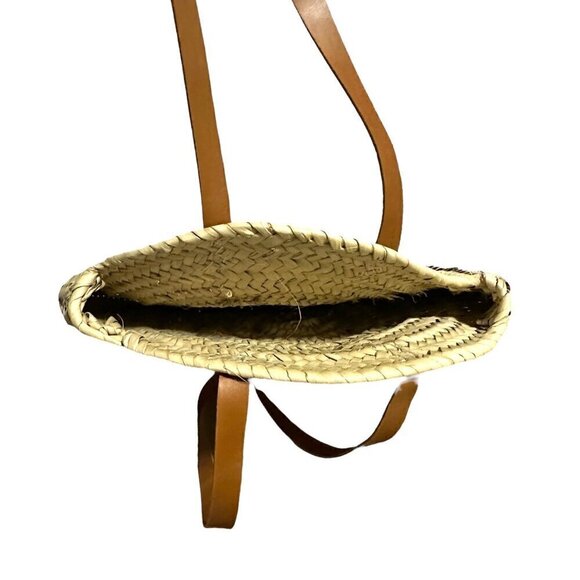 Mark & Graham Hand Painted Circle Beach Bag, Straw, Stripes - Picture 7 of 11